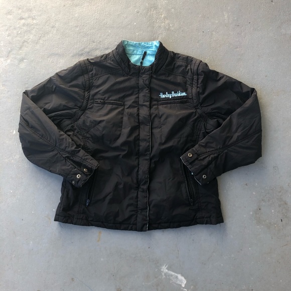 Vintage Harley Davidson Reversible Puffer Jacket - Picture 4 of 4